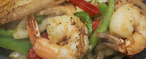 Fajitas con Mariscos at Guadalajara Grill, Bar, & Table Side Salsa in Tucson Arizona. Fajitas con Mariscos at Guadalajara Grill, Bar, & Table Side Salsa in Tucson Arizona.